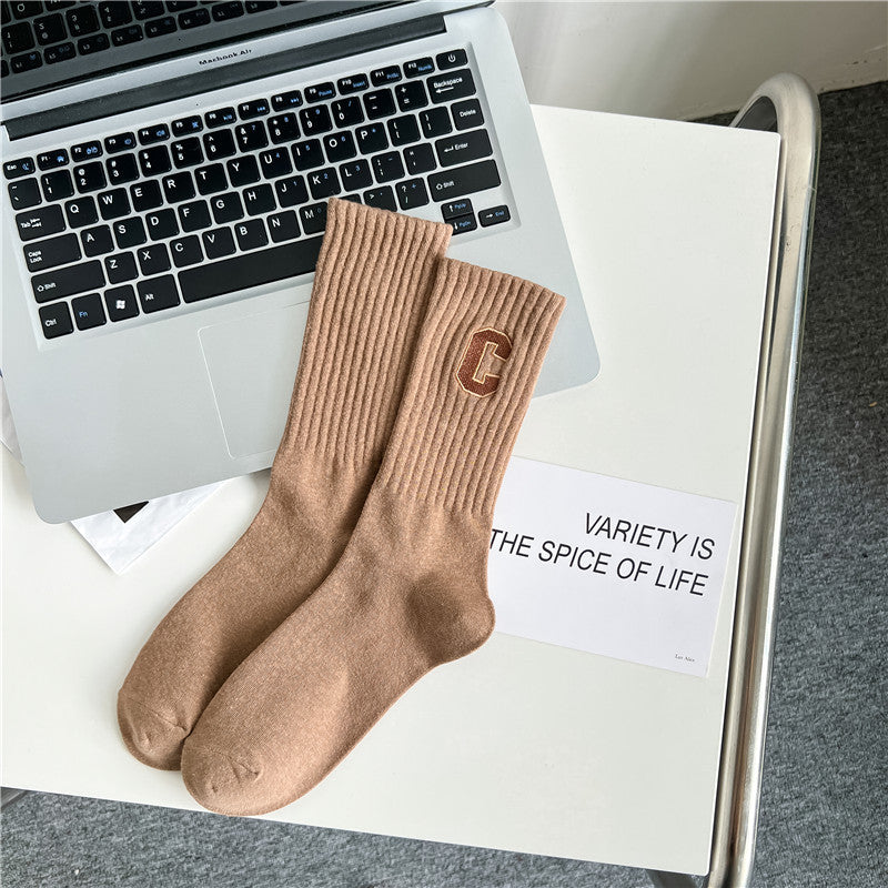 Women's socks autumn and winter cotton deodorant sports women's stockings
