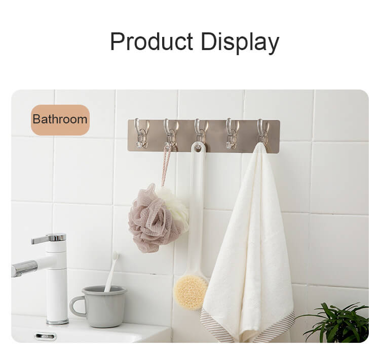 (💗Mother's Day Sale-40% OFF) 6 Row Transparent Wall Hooks-BUY 3 GET 1 FREE