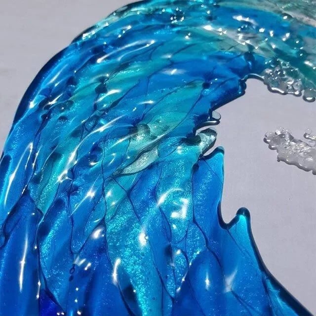 🎄Christmas Hot Sale🎁48% Off🎄Ocean Wave Fused Resin Sculpture💥BUY 2 FREE SHIPPING