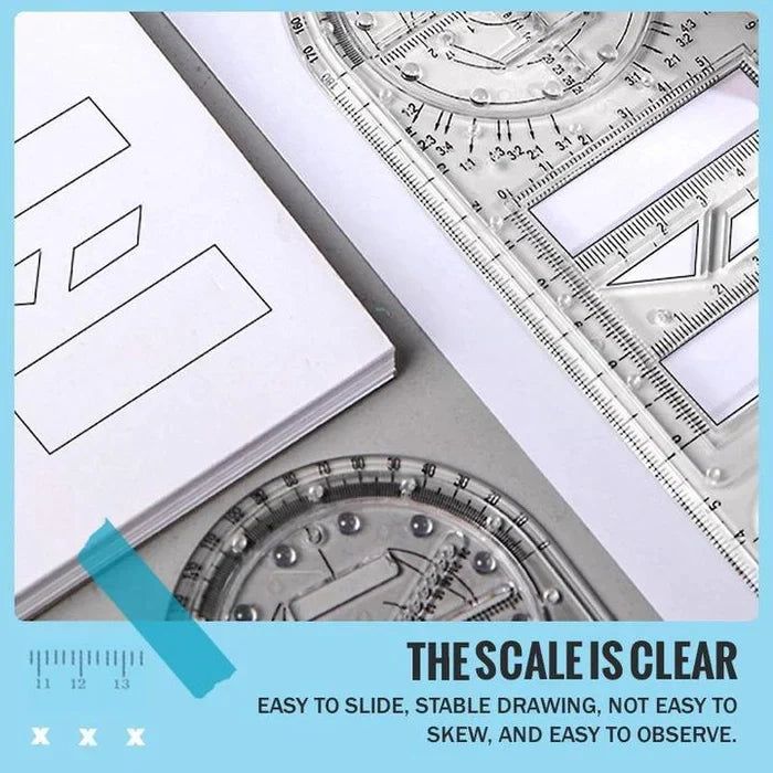🔥Last Day Sales- 60% OFF🔥2023 Updated Design 14-in-1 Geometric Rulers, Buy 1 Get 1 free (✈VIP SHIPPING✈)
