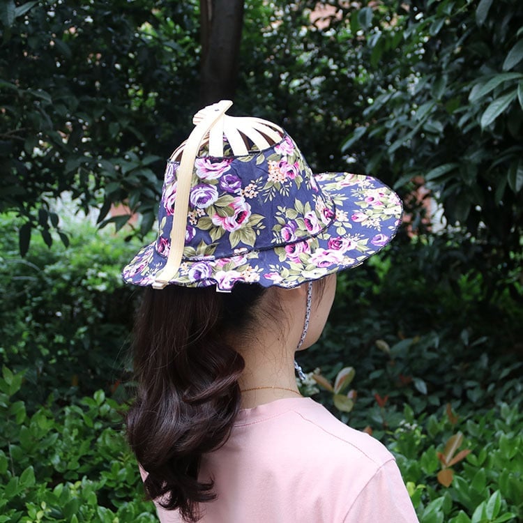 🎁TikTok Last Day Sale - 70% OFF🎉2 in 1 Portable Bamboo Sun Hat for Women