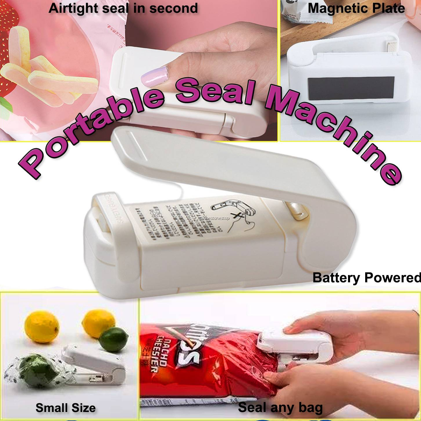 (🌲Early Christmas Sale- SAVE 48% OFF) Portable Mini Sealing Machine👍BUY 5 (GET 3 FREE NOW)8 PCS&FREE SHIPPING