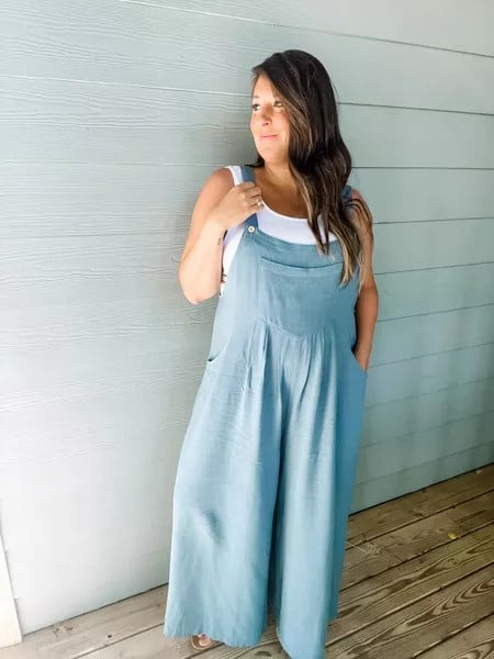 LAST DAY 50% OFF🔥 - Plus Size Wide Leg Overalls Jumpsuit