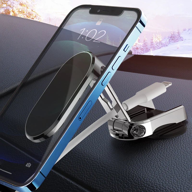 🔥zeitlich begrenzt 50 % Rabatt🔥 Klappbarer Autotelefonhalter aus Metall