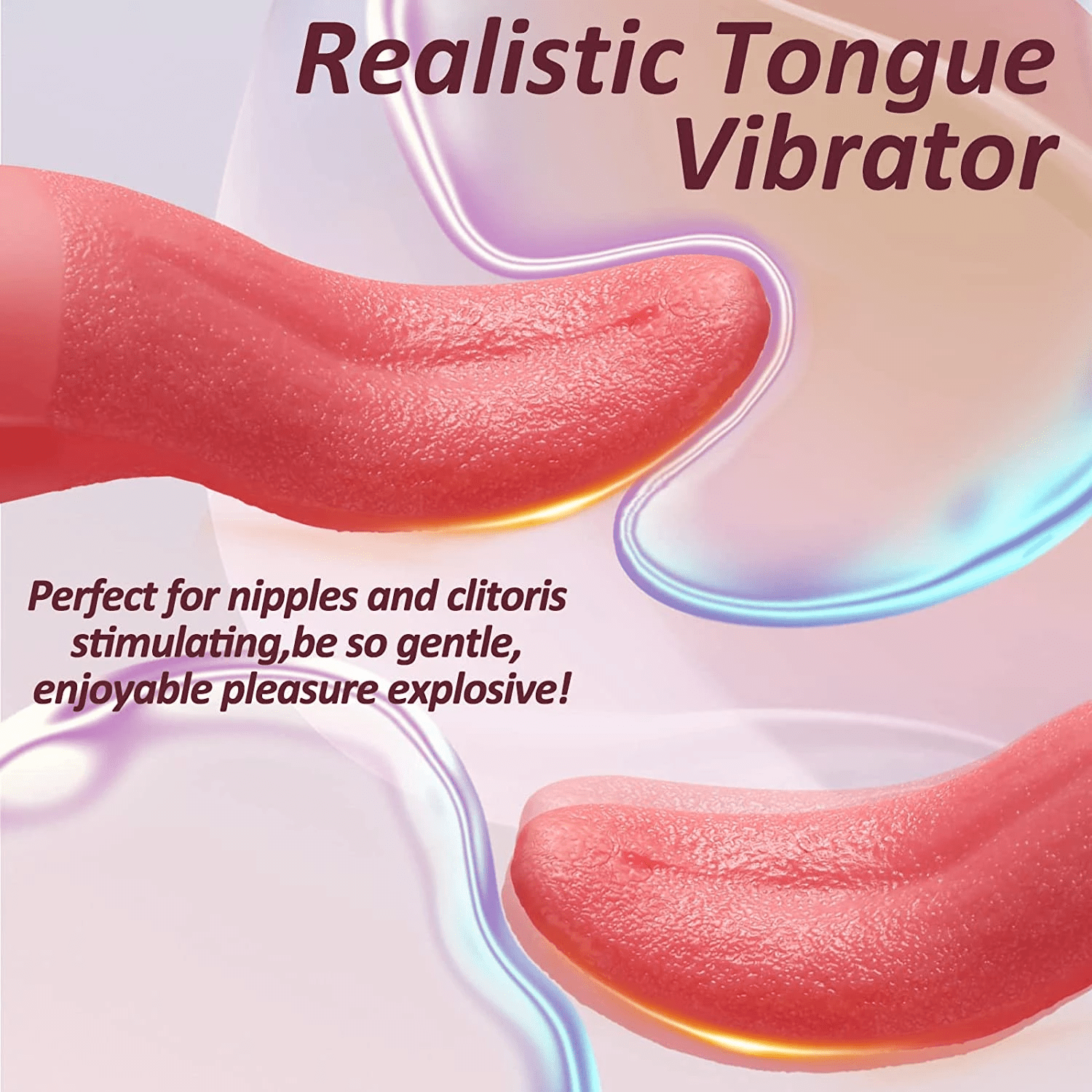 Tongue Licking Device Silicone Female Second Tide Masturbation Vibrator Adult Toy