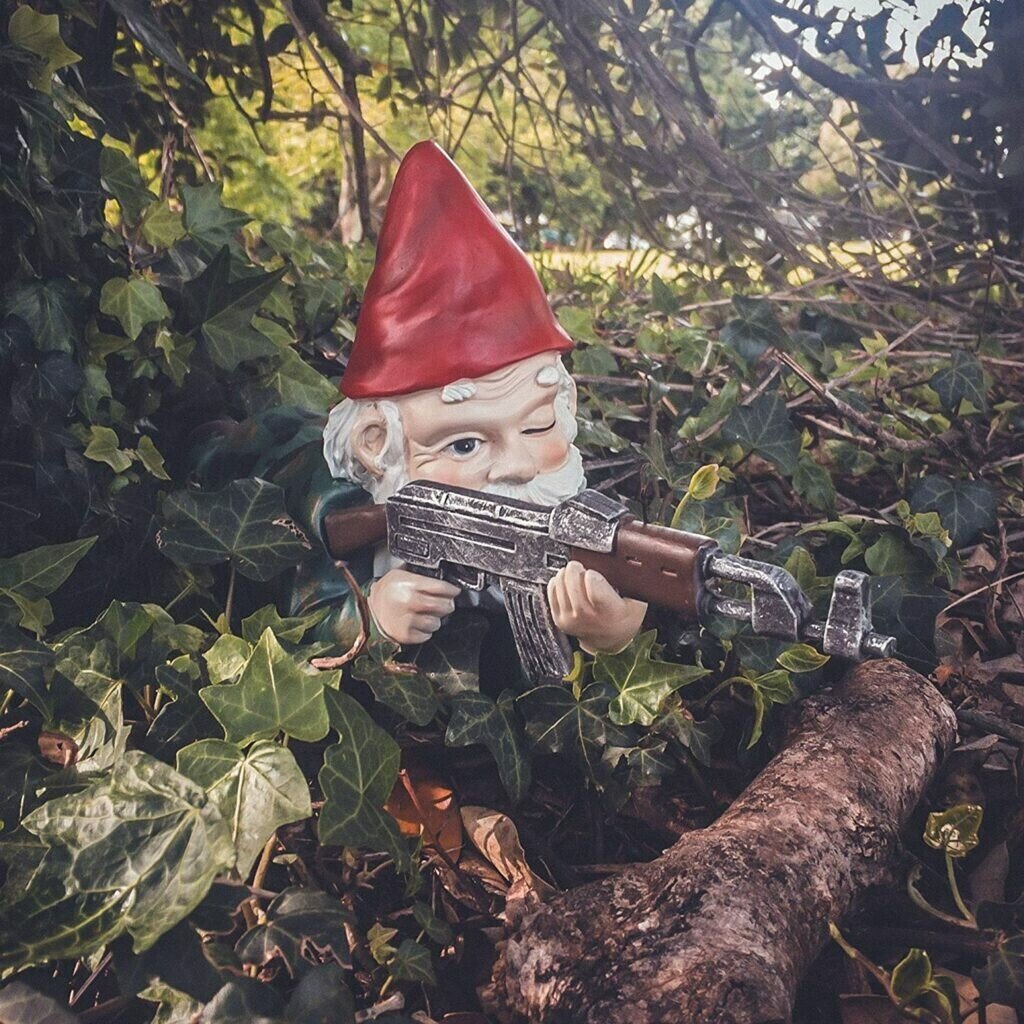 🔥Funny Army Garden Gnome Statue