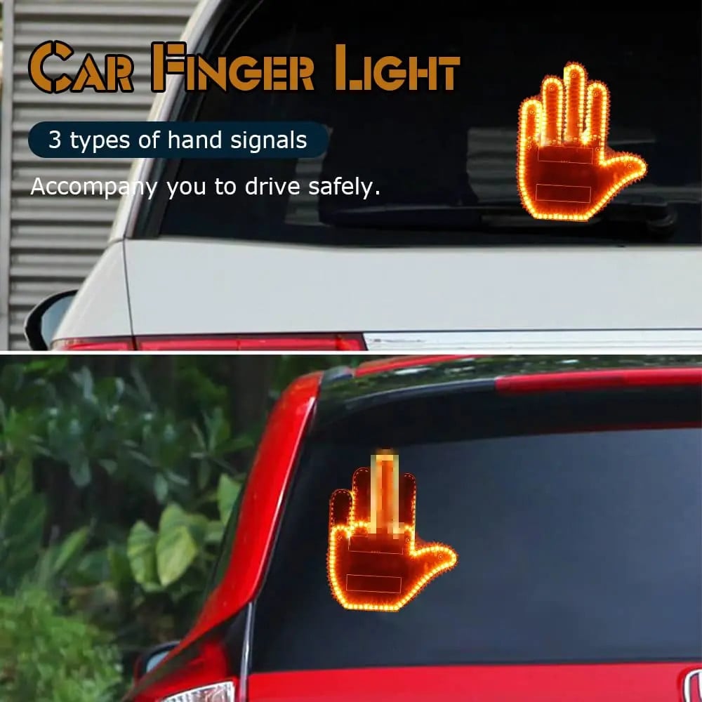 (Last Day Promotion - 50% OFF) ✨Car Light Hand Finger🤚🤘👊