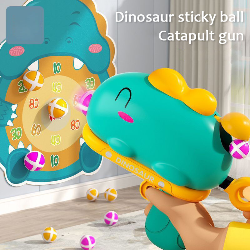 (Last Day Promo - 70% OFF)Dinosaur Sticky Ball Toy Gun-Buy 2 Free Shipping