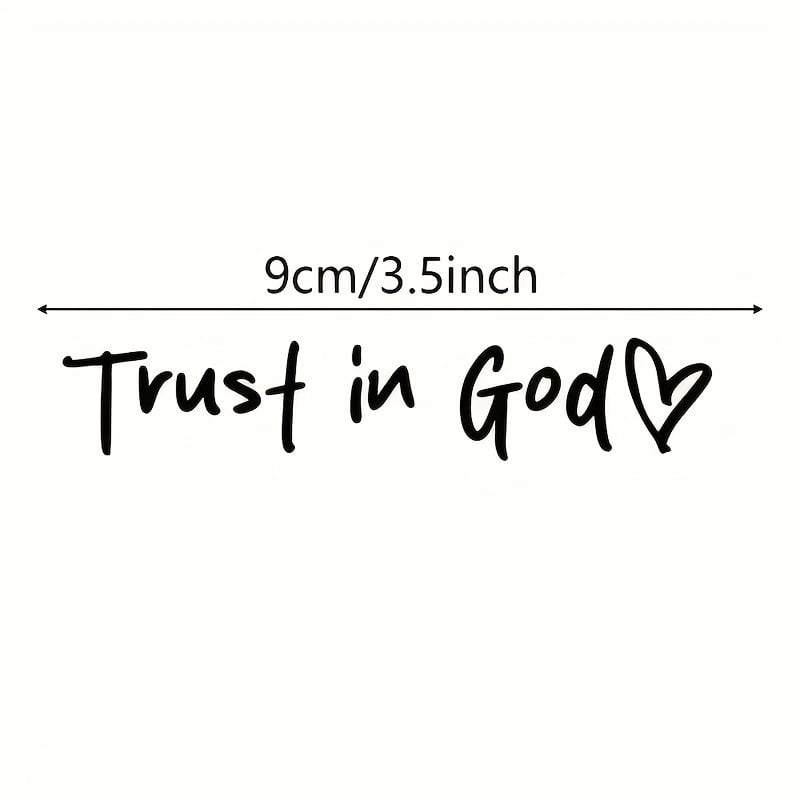 💥LAST DAY SALE 50% OFF💥Trust in God Car Rearview Mirror Sticker