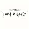 💥LAST DAY SALE 50% OFF💥Trust in God Car Rearview Mirror Sticker
