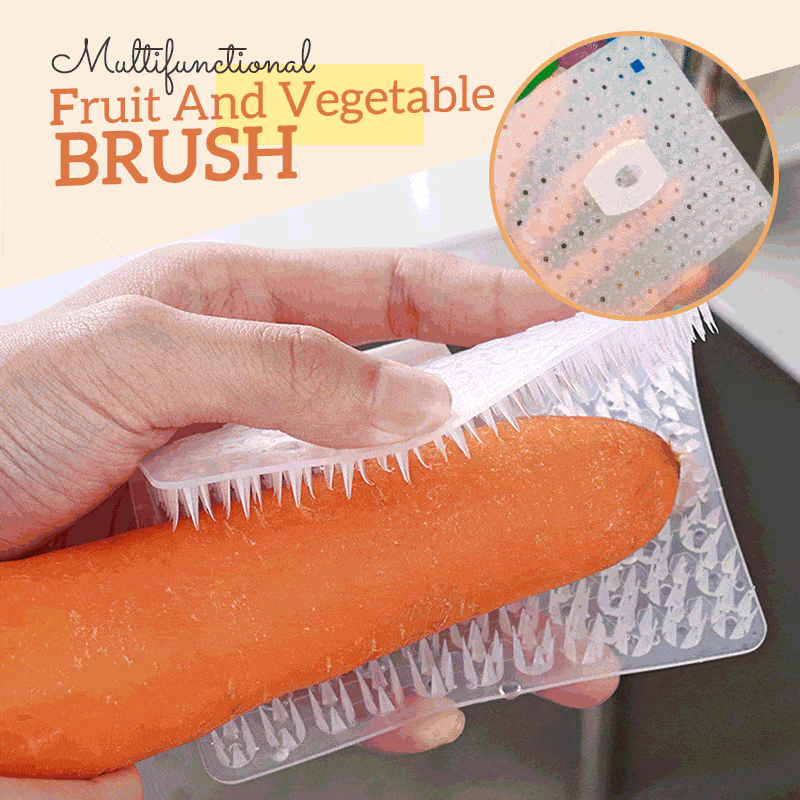 (🌲Early Christmas Sale- 50% OFF) Multifunctional Fruit And Vegetable Brush