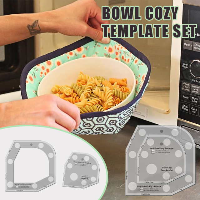 (🔥HOT SALE) Bowl Cozy Template Set with Instructions, Buy 2 Get Extra 10% OFF