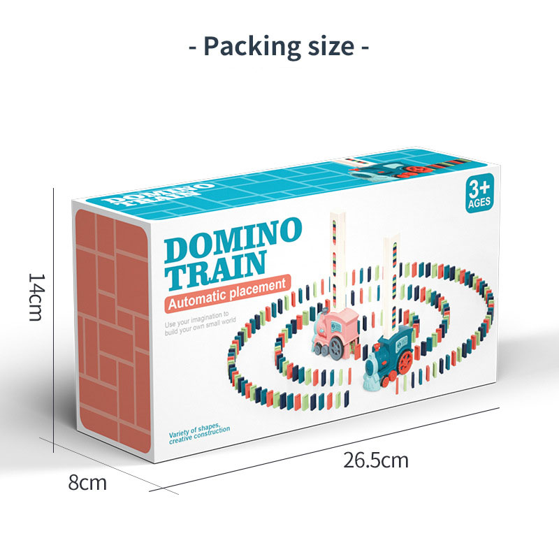 (🌲Early Christmas Sale- SAVE 48% OFF) Cartoon Domino Train Toy Kit (BUY 2 GET FREE SHIPPING)