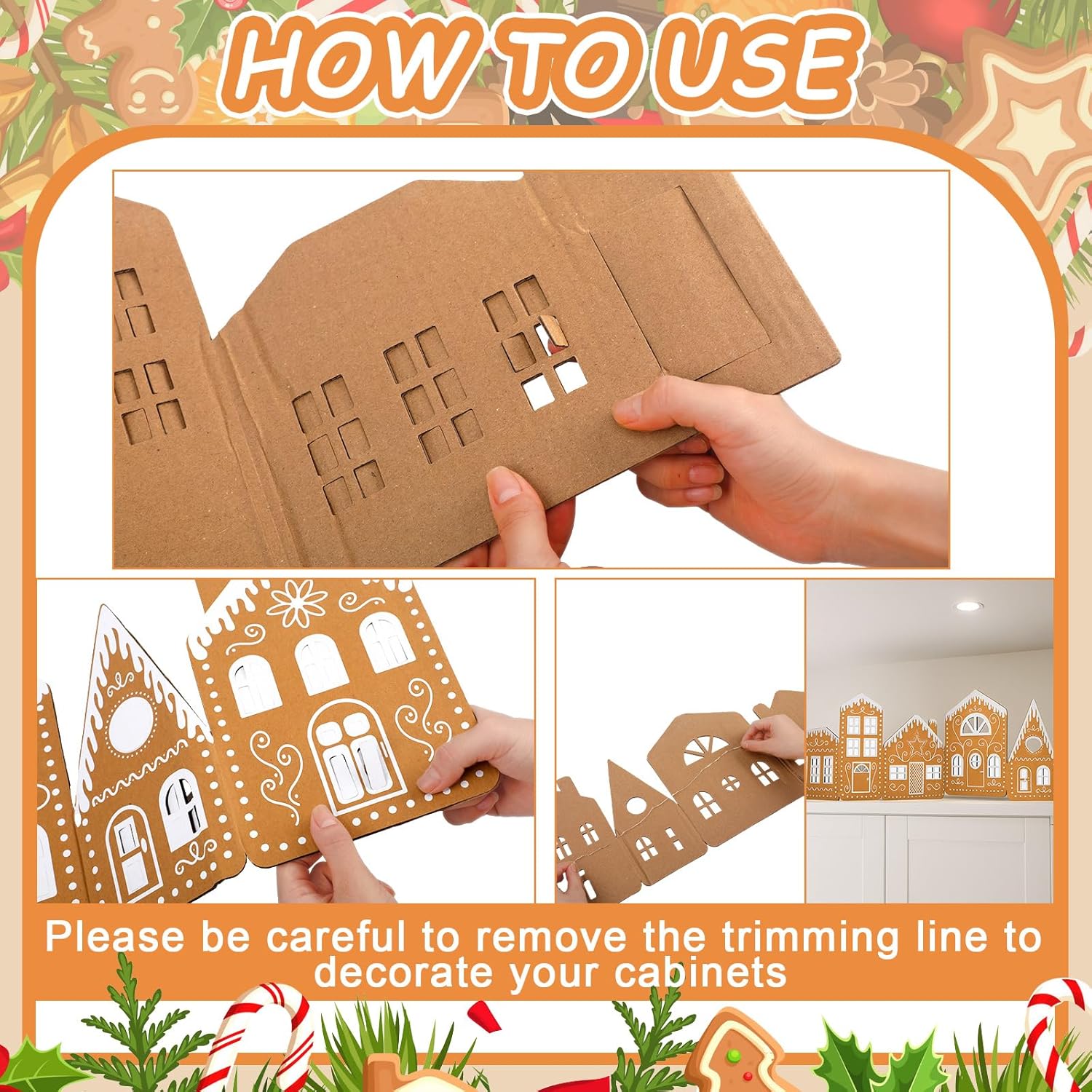 🎄Early Christmas 50% OFF - Christmas Gingerbread Village Light-Up Decor