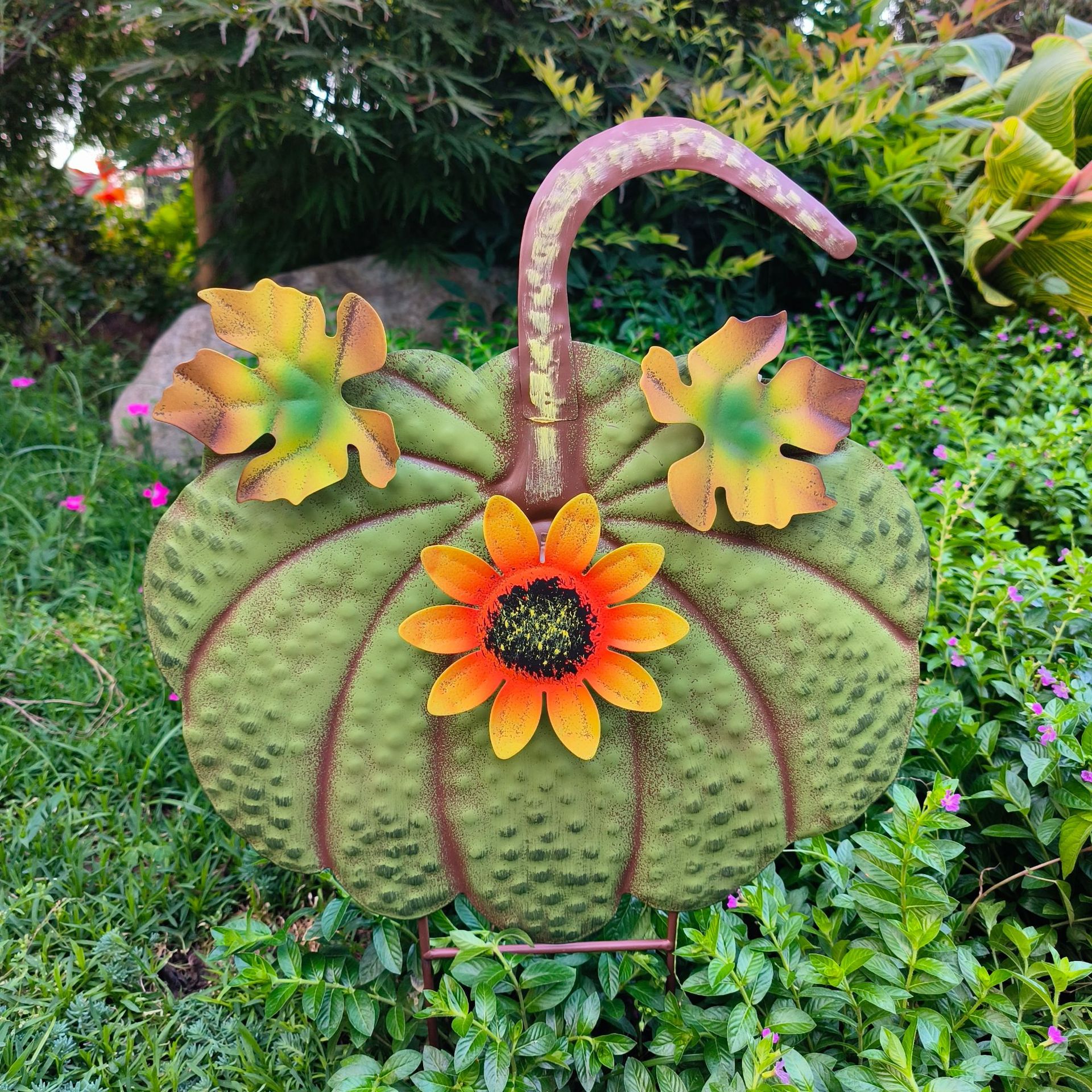 🎖️Halloween Special: 50% off everything! 💕Hand-carved metal pumpkin garden ornaments, 98.9% of people will buy🎁 One of each color [Free shipping]