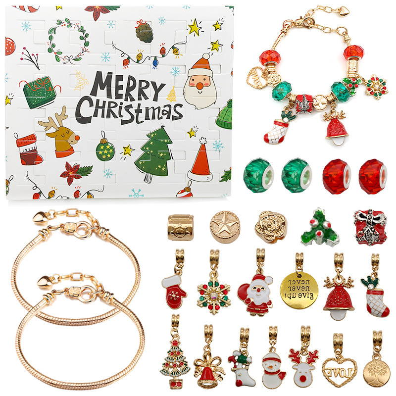 🔥Christmas Pre-sale 49% OFF - 24 PCS DIY Christmas Advent Calendar Bracelets Set