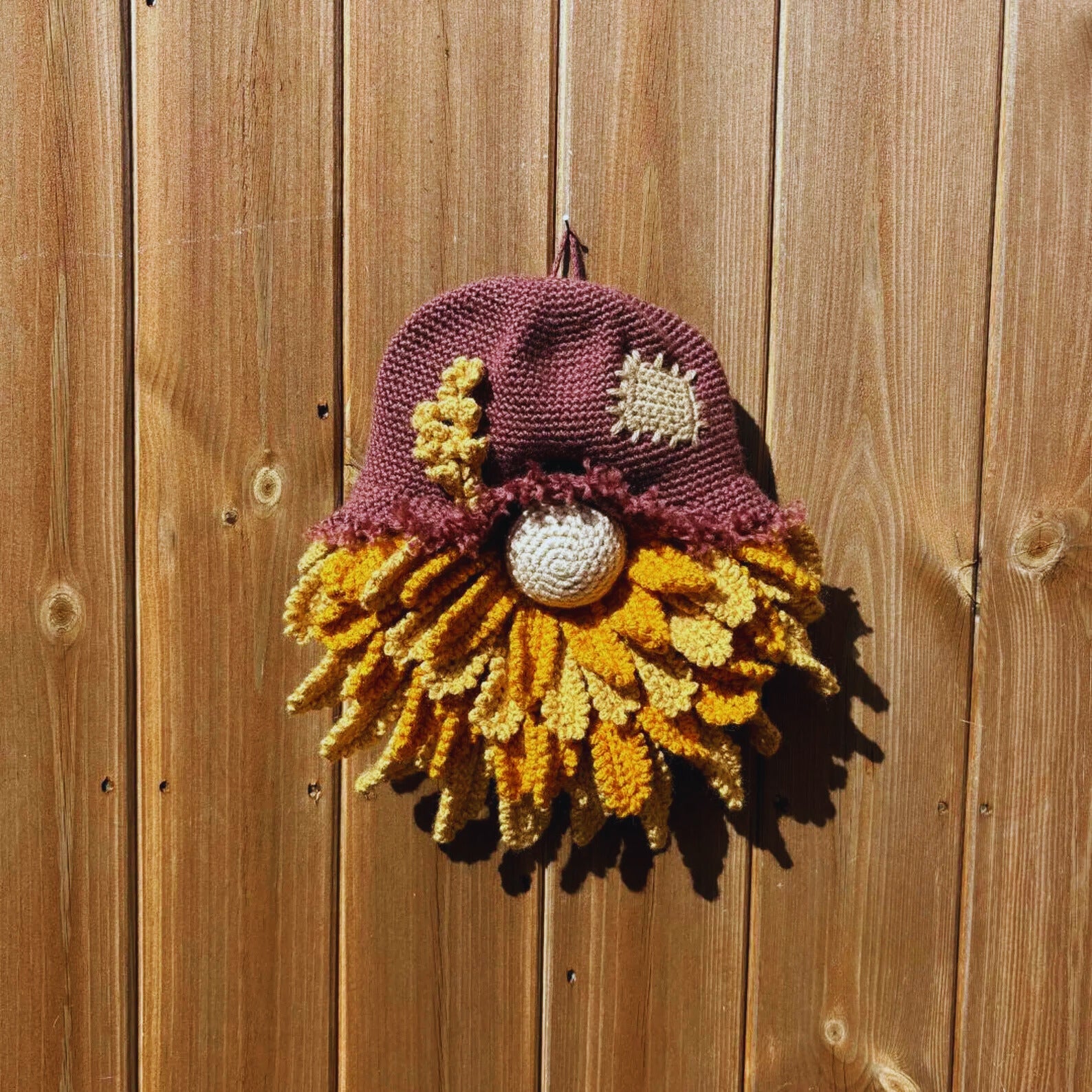 Autumn Scarecrow Gonk Wreath Crochet Pattern