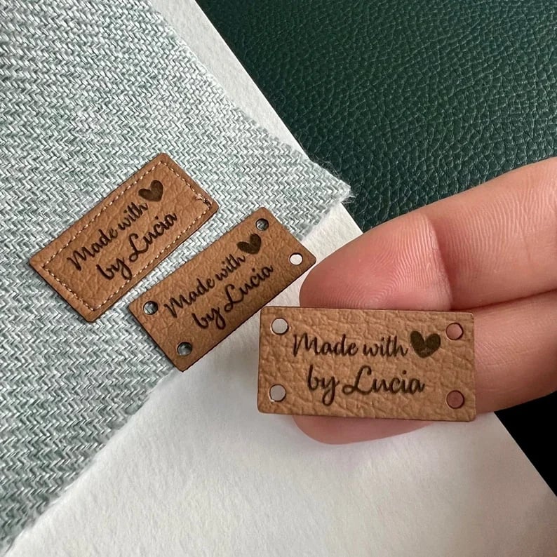 🔥Last Day Sale 49% - 🌹Small Faux leather labels| Custom tags