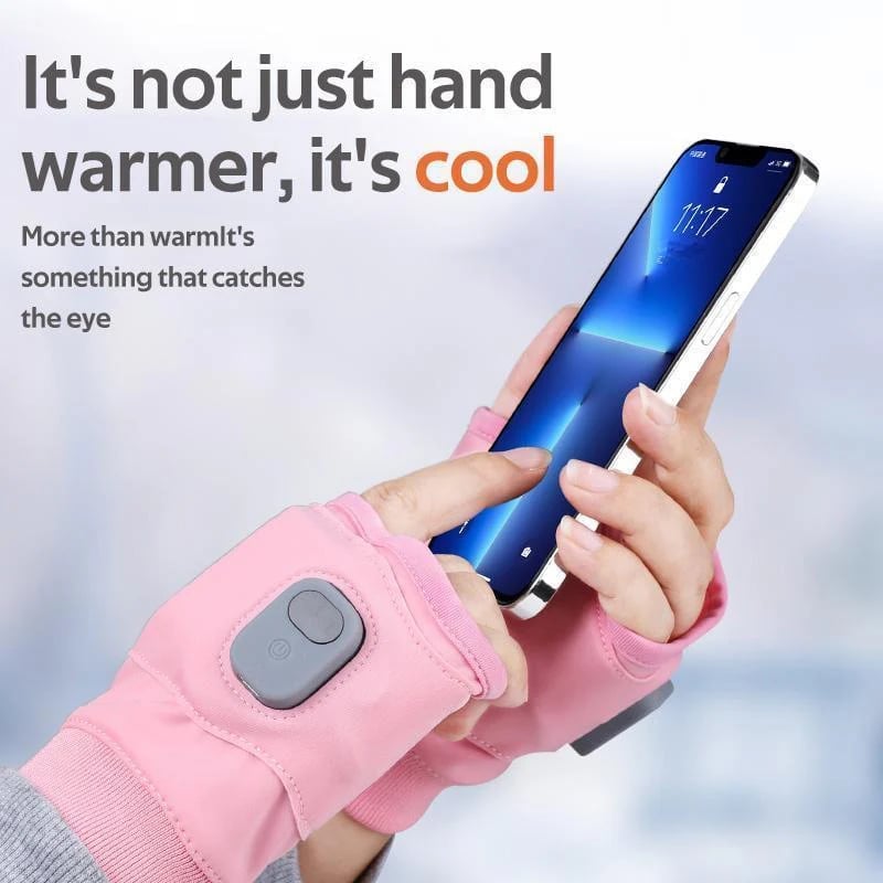 🔥LAST DAY SALE 70% OFF💥Smart Thermostatic Heated Fingerless Gloves