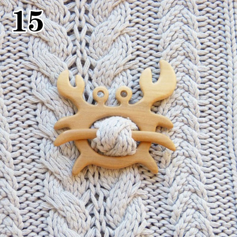 🔥LAST DAY 50% OFF🔥Brooch pin with wooden animal pattern (sweater clip)