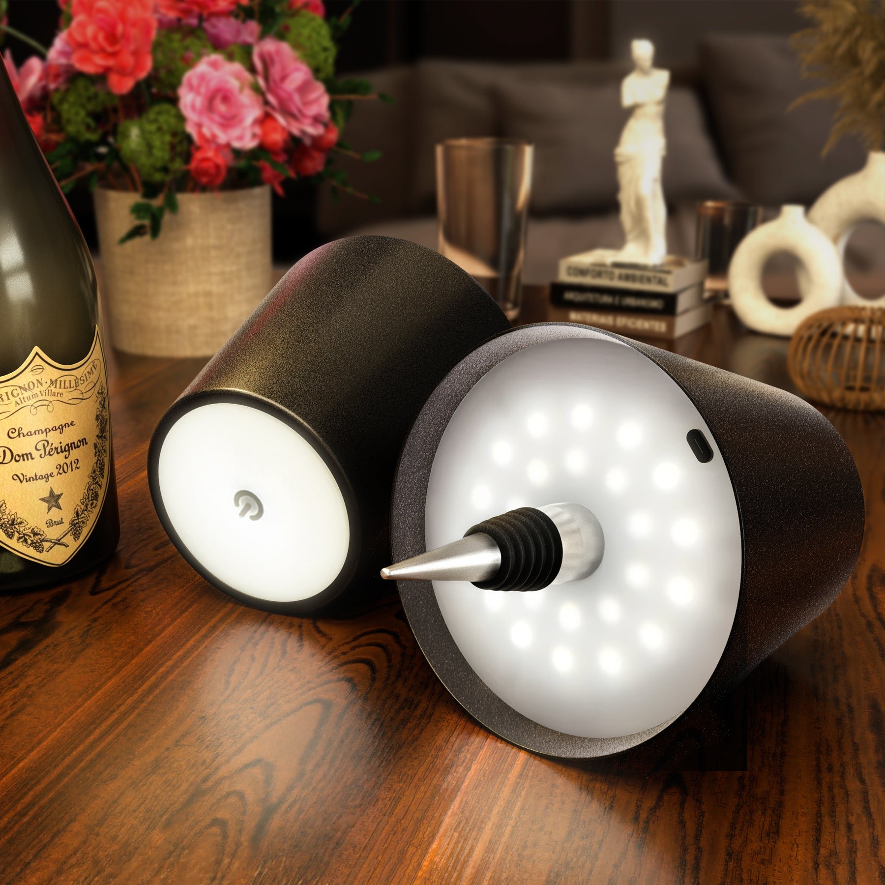 🎅Christmas Promotion 48% OFF-🎁-Touch Control Wireless Bottle Lamp