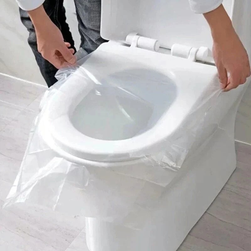 Last Day Promotion 70% OFF - 🔥Biodegradable Disposable Plastic Toilet Seat Cover(50PCS/SET)