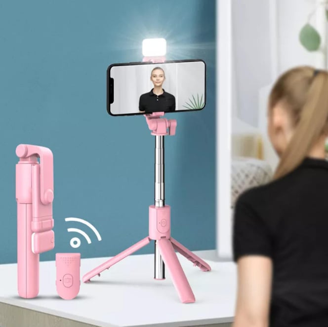 (HOT SALE NOW-49% OFF) 🔥🔥-2022 New 6 In 1 Wireless Bluetooth Selfie Stick(BUY 3 GET 10% OFF & FREE SHIPPING!)