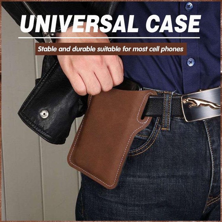 (Early Christmas Sale- 48% OFF) Universal Leather Case Waist Bag- Buy 2 Free Shipping