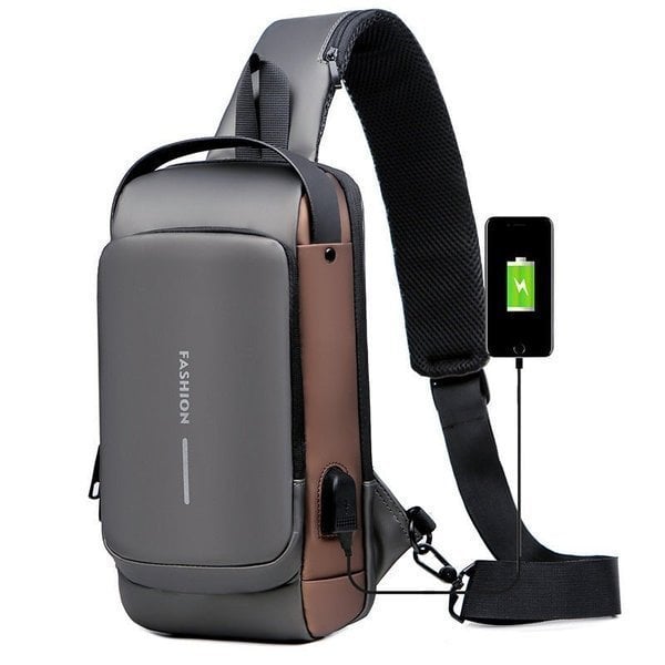 🔥Holiday Sale - USB Charging Sport Sling Anti-theft Shoulder Bag