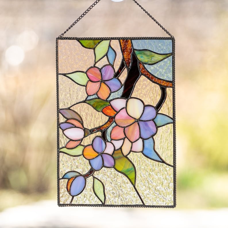 🔥Handmade Bird Stained Glass Window Panel-Buy 2 Free Shipping