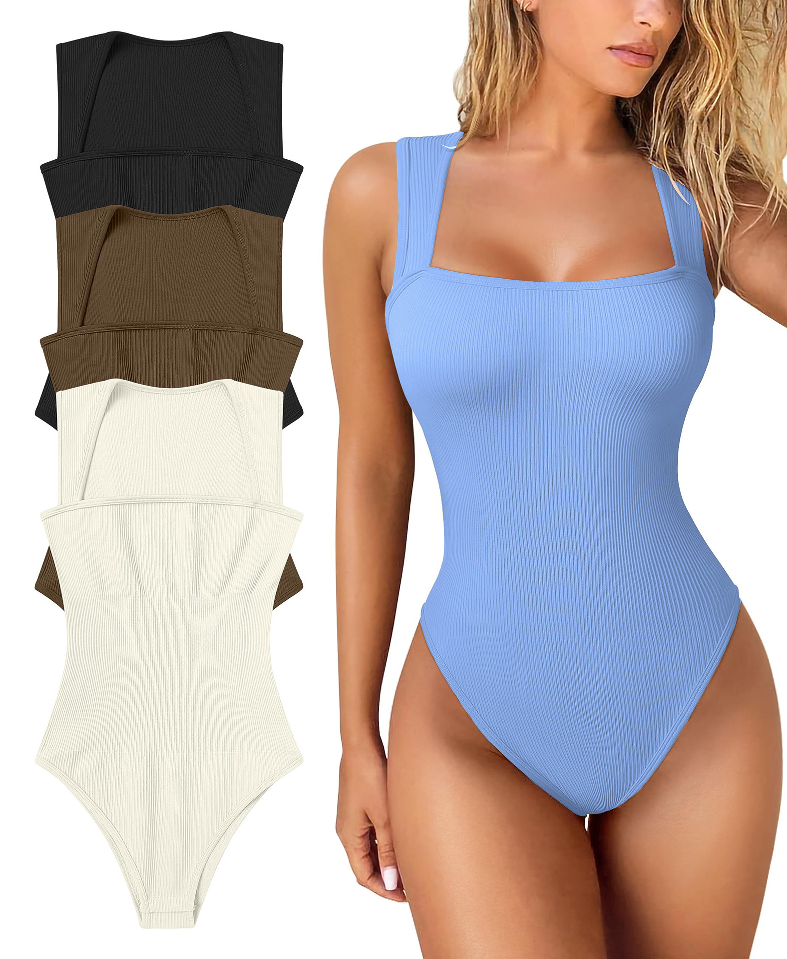 🏆Letzter Tag 49% Rabatt✨ Ärmellose figurformende Bodysuits mit Bauchkontrolle