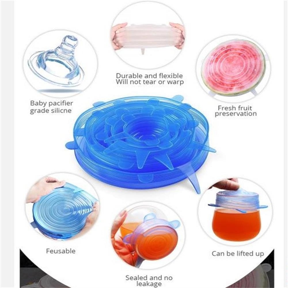 CHRISTMAS HOT SALE 50% OFF - 6 Reusable Food Silicone Packaging Lids