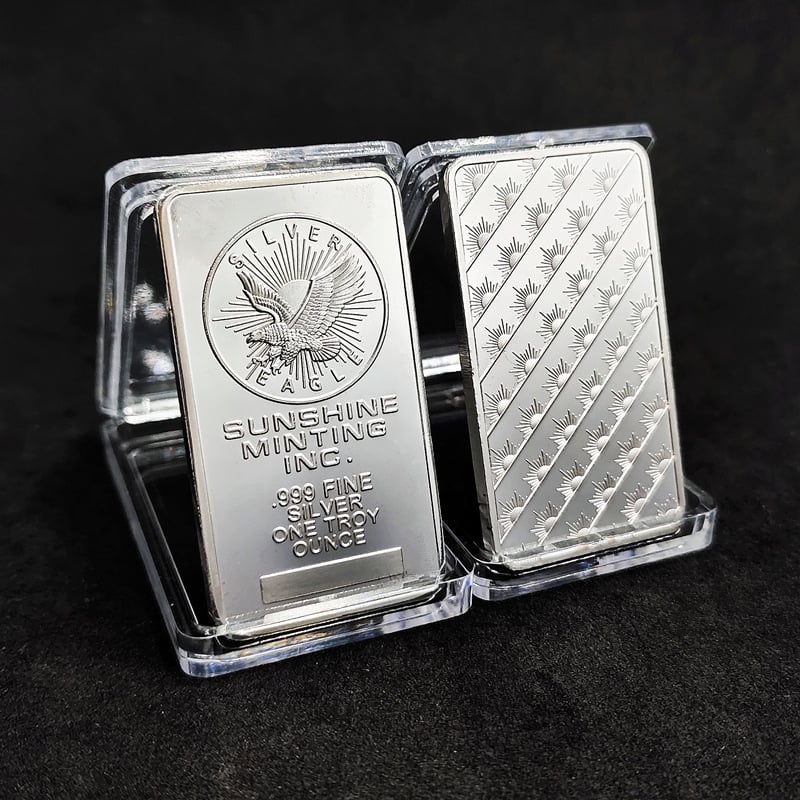 Last Sale-70% Off1oz Sunshine Minting Encapsulated Silver Bar - Minkakaka