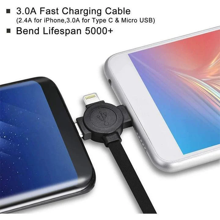 (🎄Christmas Hot Sale - 49% Off) 3-in-1 Data Cable Phone Stand - Buy 4 Get Extra 20% Off