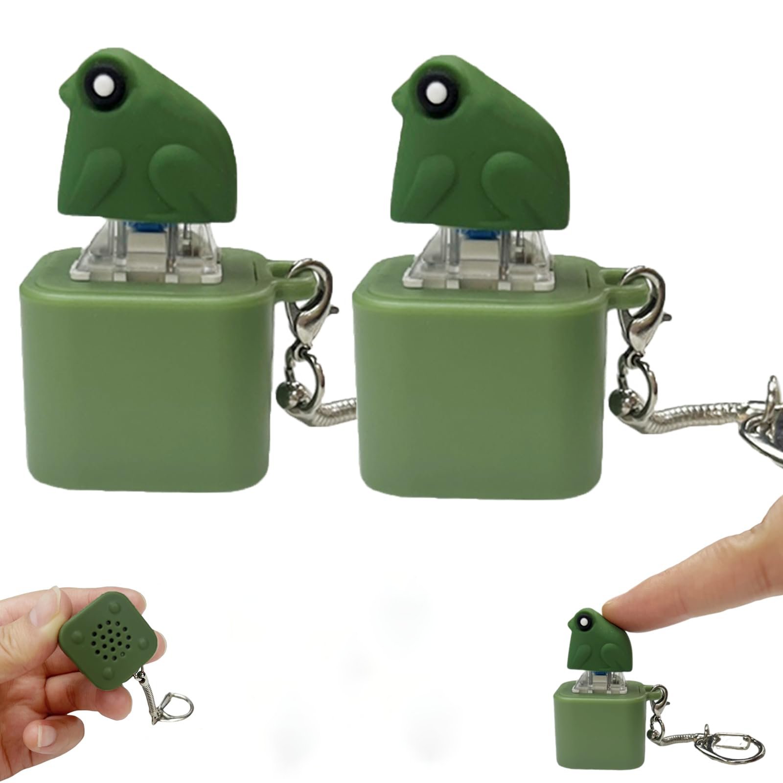 ⏰LAST DAY SALE 50% OFF💥Rechargeable Frog Croaking Keychain
