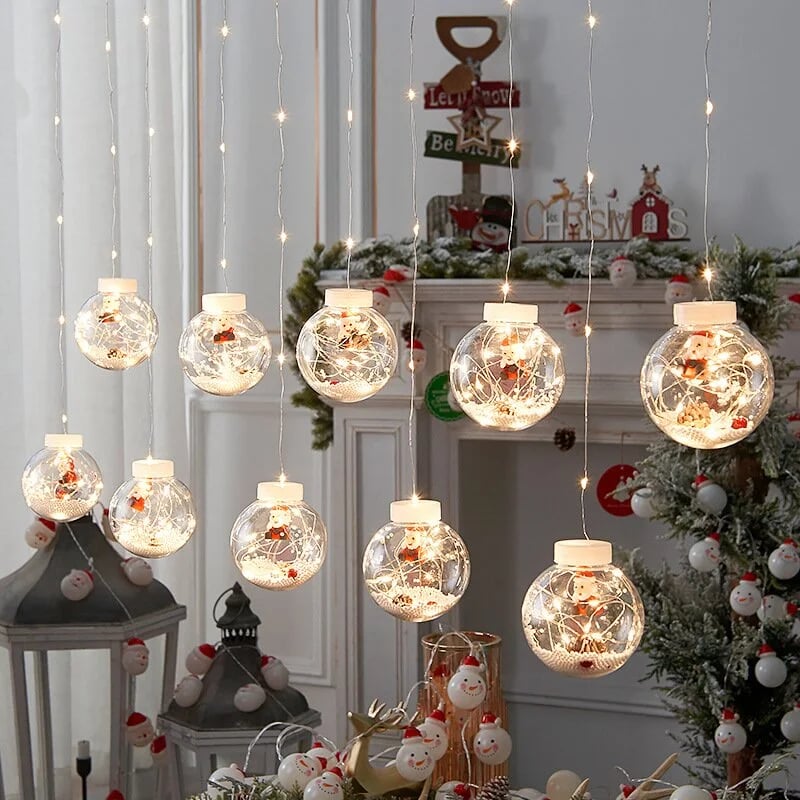 🔥Last Day Promotion - 70% OFF🎁🎄Christmas Led Wishing Ball String Lights Decorations