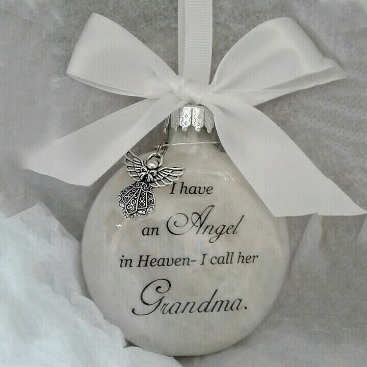 (Christmas Pre Sale- 50% OFF) Christmas Ornaments Feather Ball- Angel In Heaven Memorial Ornamen