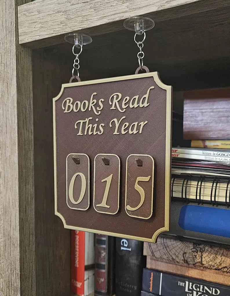 ⏰LAST DAY SALE 50% OFF💥Hanging Bookshelf Counter Bookish Decor Books Read This Year Counter