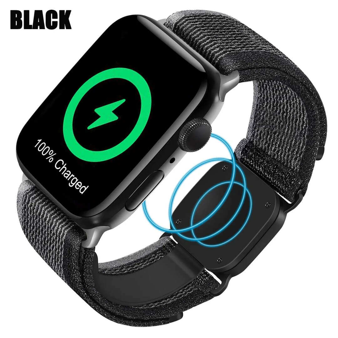 🔥LAST DAY SALE 50% OFF💕Suitable For Apple Wireless Charging Integrated Replacement Nylon Watch Strap