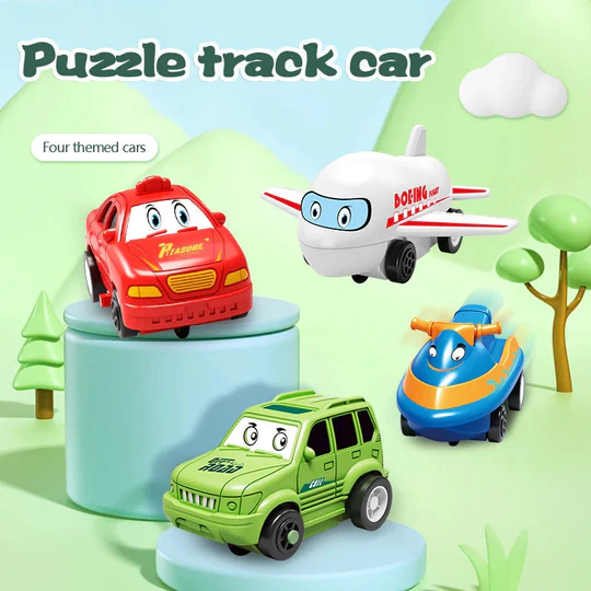 🎁Christmas Sale 50% OFF -  🚗Children's Educational Puzzle Track Car Play Set🧩