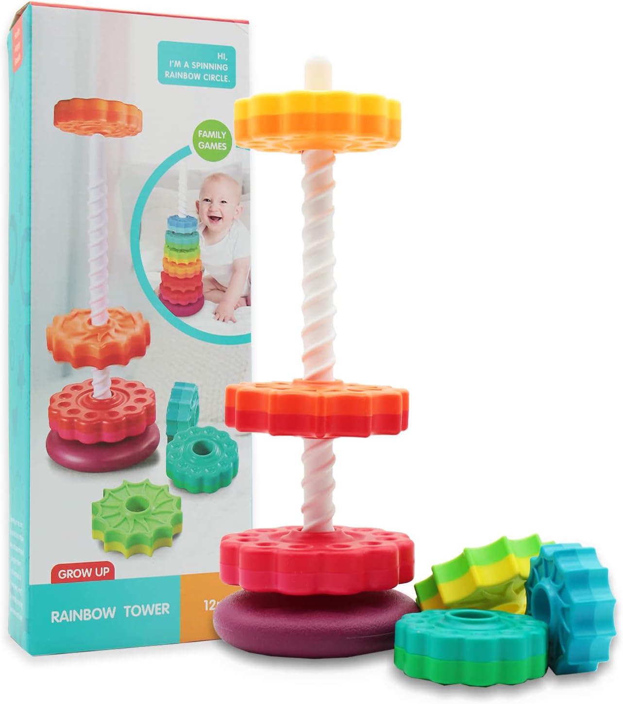 (🌲Early Christmas Sale- 50% OFF)Spinning Stacking Toys