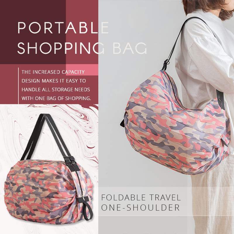 (🎉Mother's Day Sale 40%OFF)Foldable Travel One-shoulder Portable Shopping Bag