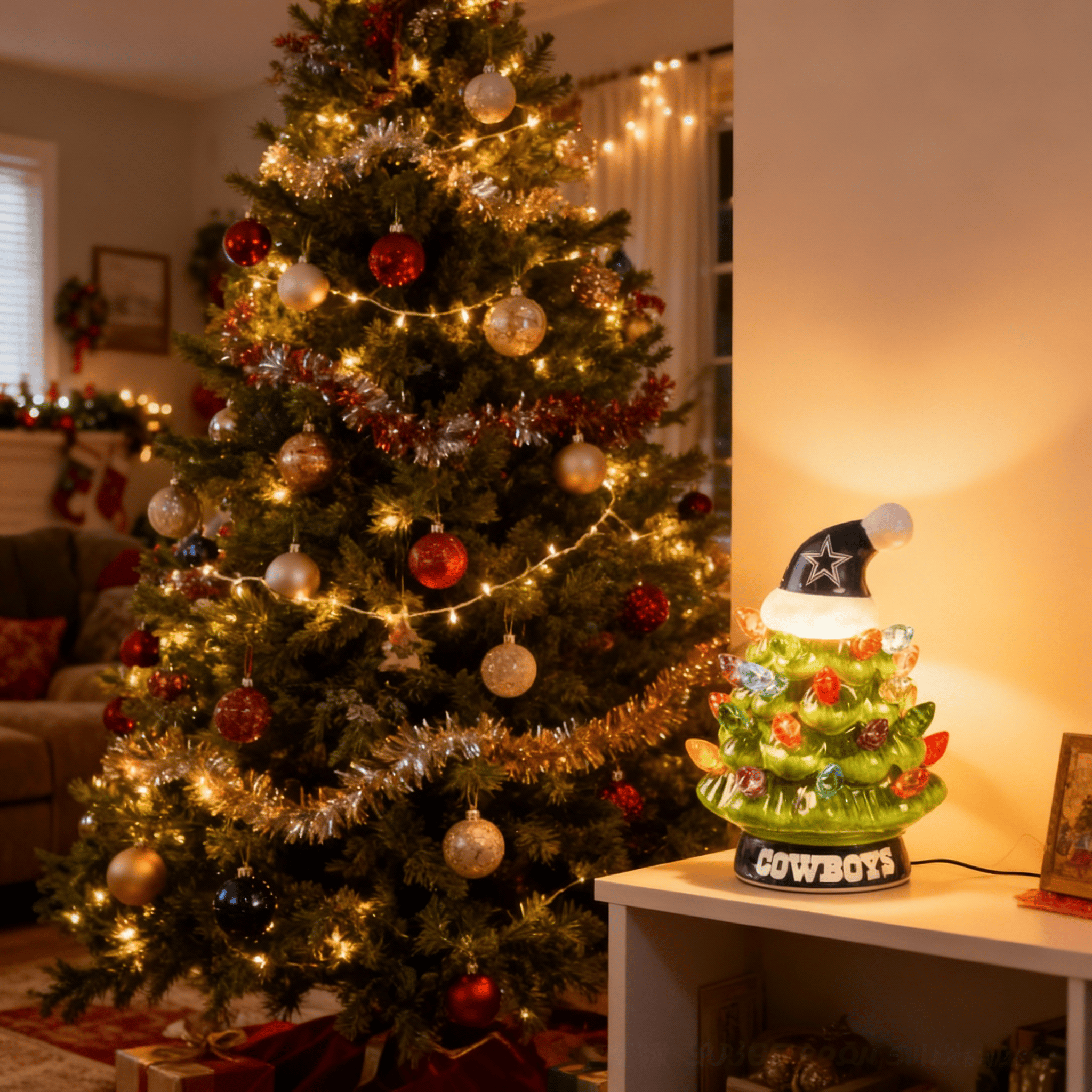 🎁TikTok Last Day Sale - 70% OFF🔥Holiday Huddle Light Tree Festive LED Holiday Décor for Home & Sports Fans