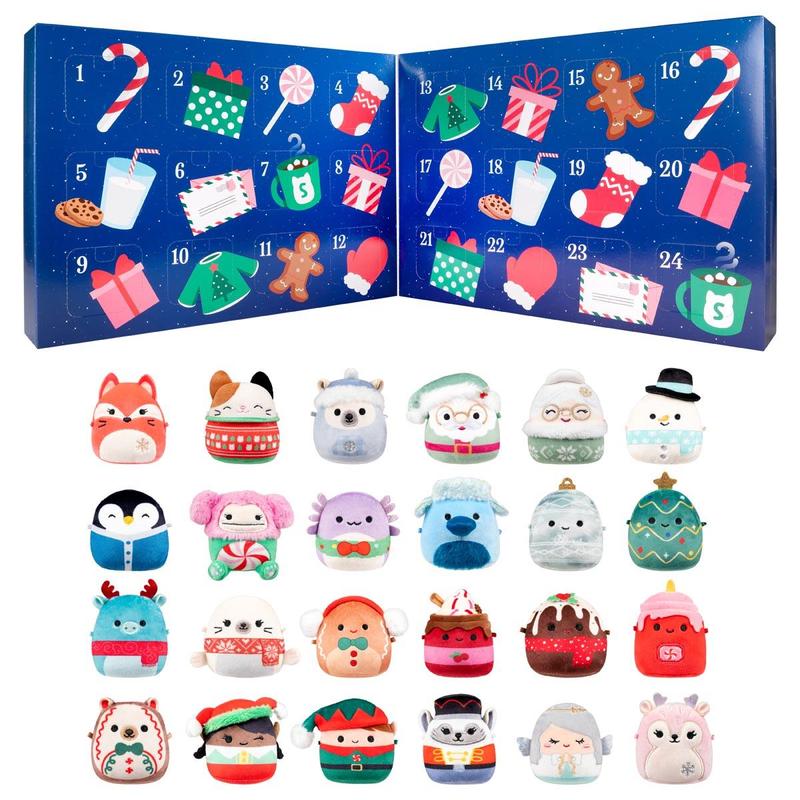 🎁TikTok Last Day Sale - 70% OFF🎅2026 Squishmallows 24-Day Micromallows Holiday Plush Advent Calendar