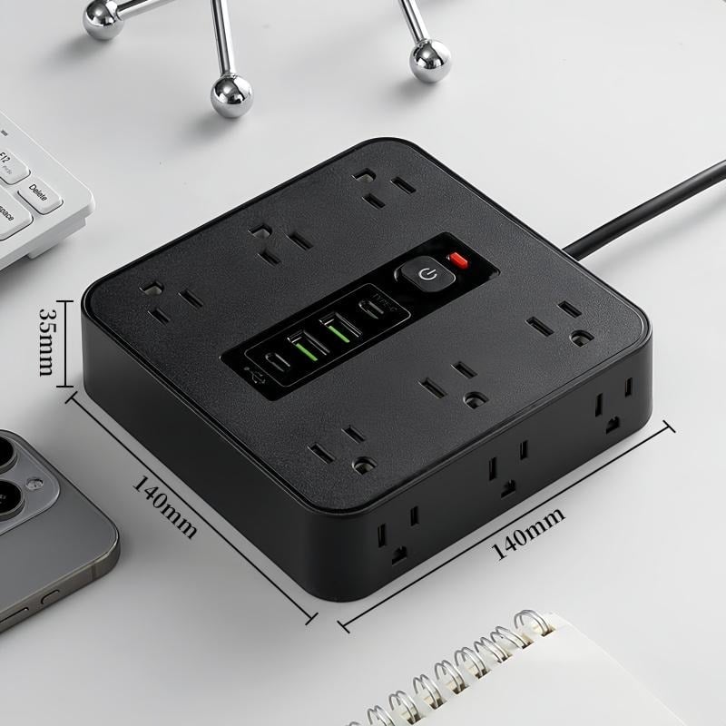 🔥Last Day Promotion 50% OFF🔥16-in-1 Power Strip with Switch & Surge Protection
