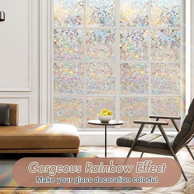 🍂TikTok Fall Mega Sale - 70% OFF🎉Stained Glass Rainbow Film Decorative Window Clings