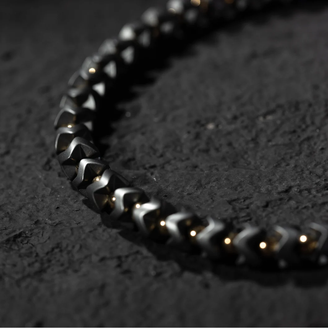 Black & Gold Hematite Bracelet – For the Man Who Holds It All Together