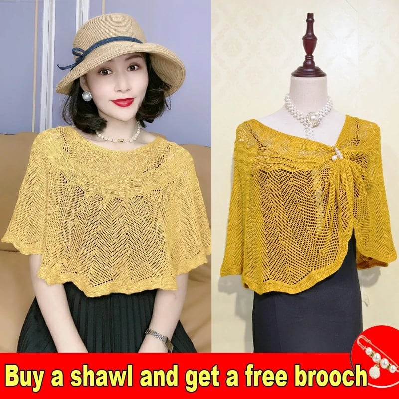 🔥Last Day Promotion 70% OFF-🔥-Knitted Sun-proof Shawl