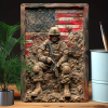 🎖️July 4th Flash Sale: 50% OFF Sitewide! 💕Handmade Patriotic Tactics Wall Painting