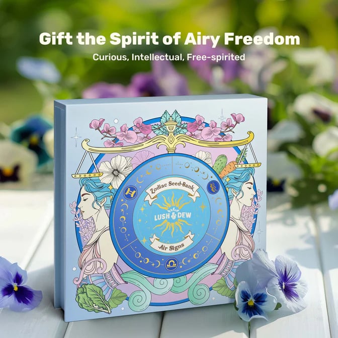 🔥LAST DAY 50% OFF💥Zodiac Seed Bank with Moon Calendar Gardening Gift 🌙 Moon-Guided Gardening Instructions Included